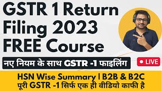 Gstr 1 Return Filing 2023 How To File Gstr 1 Gstr1 Kaise Fill Kare Gstr1 File Return