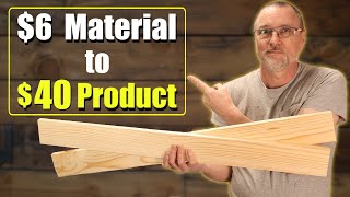 Small Woodworking Project to Build and Sell ~ Low Cost  Beginner Friendly #woodworking