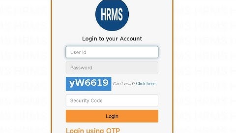 How to reset HRMS password,