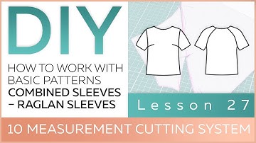 DIY: How to work with basic patterns.10 measurement cutting system. Combined sleeves – raglan sleeve