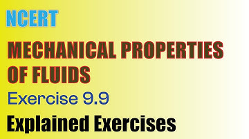 Exercise 9.9 | Mechanical Properties of Fluids  | NCERT Physics Class - 11 | Ask Doubts