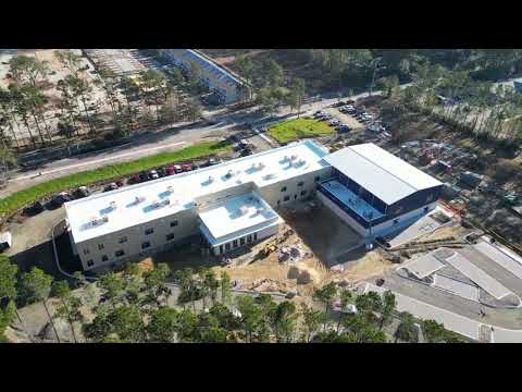 Hubrich Contracting construction project progress for January 2024 Carolina Voyager Charter School