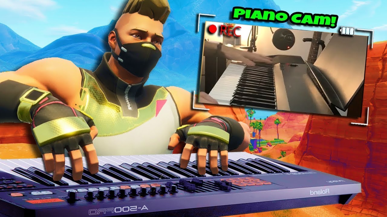 Piano Trolling on Fortnite w/Piano Cam!