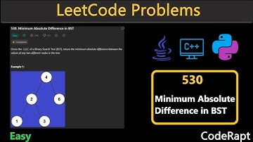 Minimum Absolute Difference in BST | Leetcode Q.530 | Python | C++ | Java | LeetCode Daily Challenge