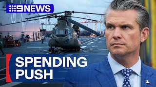 US urges Australia to increase its military spending | 9 News Australia