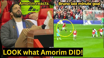 Moment Ruben Amorim refused to watch Bruno Fernandes scored a match-winning penalty vs Burnley