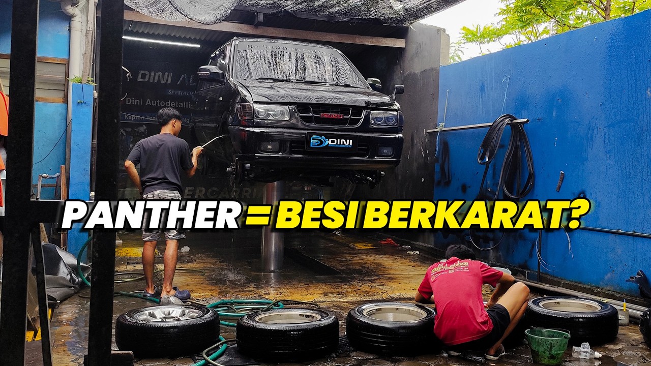 PAKET LENGKAP! Salon Total, Anti Karat, Las + Cat Lantai, Peredam Mobil Full Isuzu Black Panther