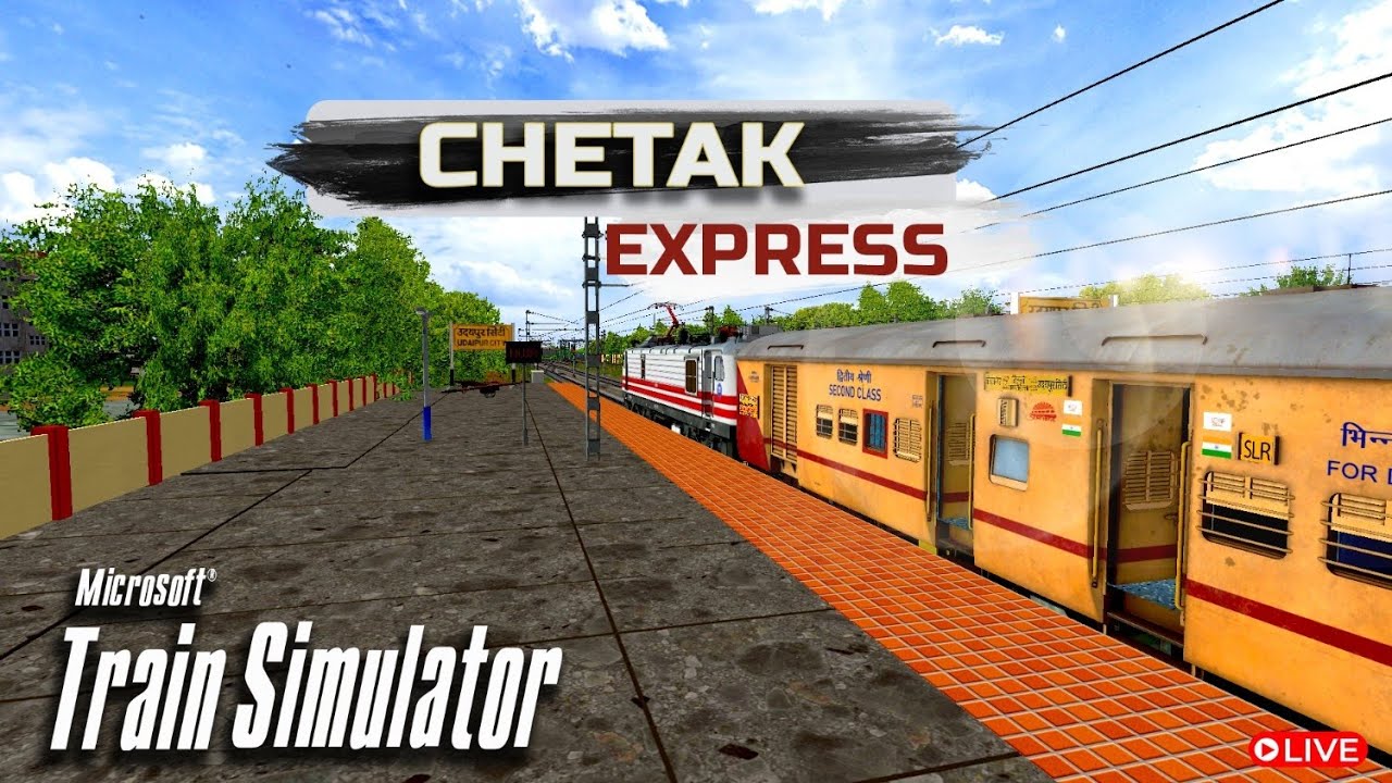🔴Live:Fast Run!🔥110 KMPH Tabahi! Aggressive Run of 20474 Chetak Express Railways|Simulation Adda