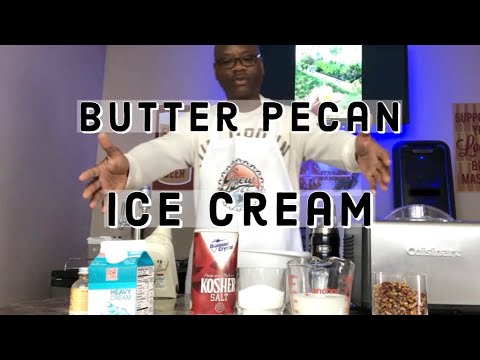 Making Butter Pecan Ice Cream