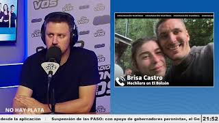 Brisa Castro, mochilera en El Bolsón