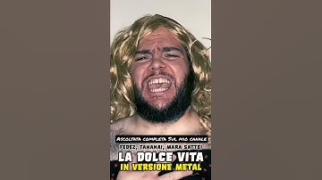 Thumbnail of La Dolce Vita - fedez  ft. tananai e mara sattei  [METAL] #shorts