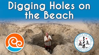 The Dangers of Digging Holes on the Beach - Dare County, North Carolina
