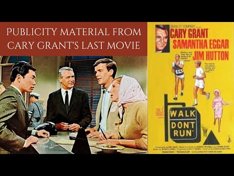 Publicity Material From Cary Grant's Last Movie WALK DON'T RUN 1966