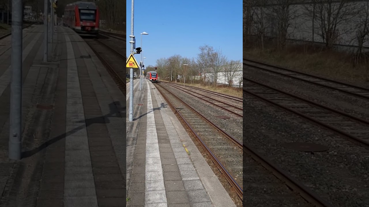🚆 Triebwagen Typ Lint DB 648 960-2 hält am Bhf Kiel-Suchsdorf als RB 73 in Richtung Kiel-Hbf