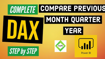 Power BI DAX Tutorial (8/50) - How to Compare Previous Month Quarter Year Values