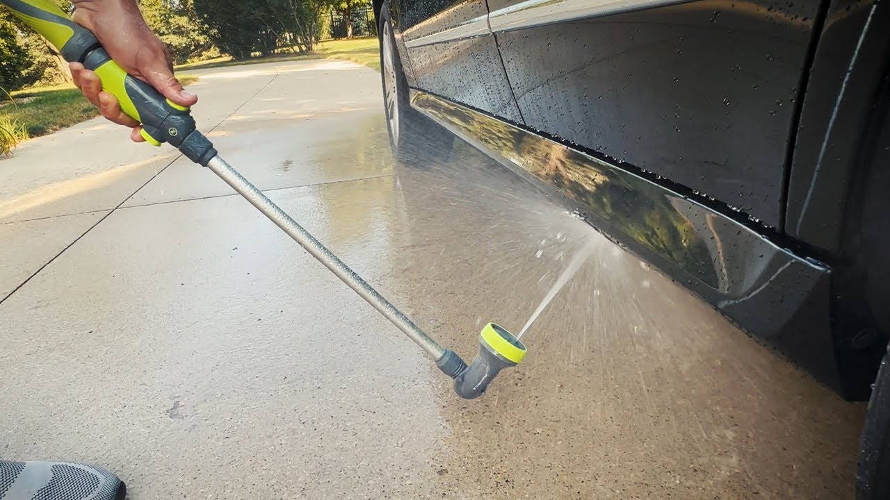 Flexzilla™ Garden Hose Nozzle - 3-Pattern Adjustable, 28" Wand - 