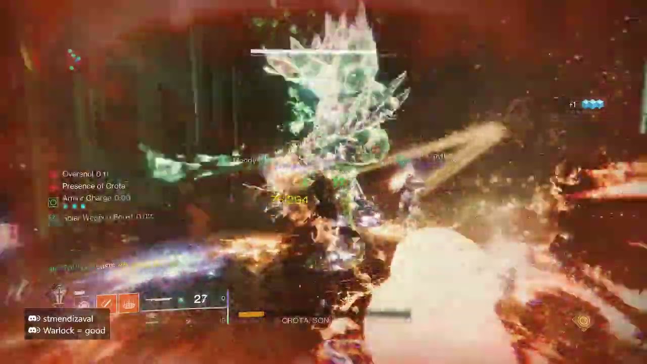 Crazy Sword Light Attack Damage vs Crota - Destiny 2