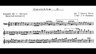 PARTITION MUSICALE Gavotte FDM50