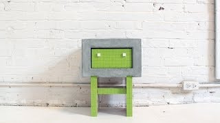In this Episode of HomeMade Modern Ben Uyeda shows how to use Lego bricks to make the mold for a DIY concrete nightstand. 
