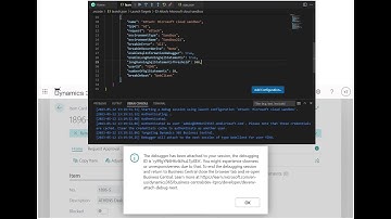 Business Central short video: Attach AL debugger to the next session for the specific user