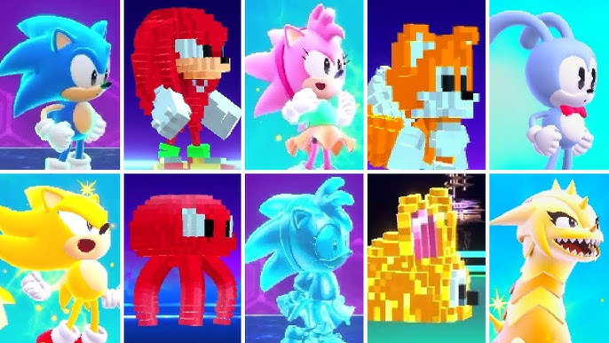 Sonic Superstars - All Chaos Emerald Power-Ups & Special Stages