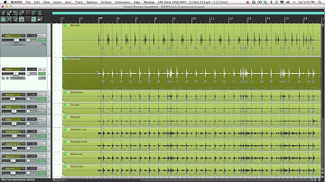 Reaper: Drums quantize with stretch markers