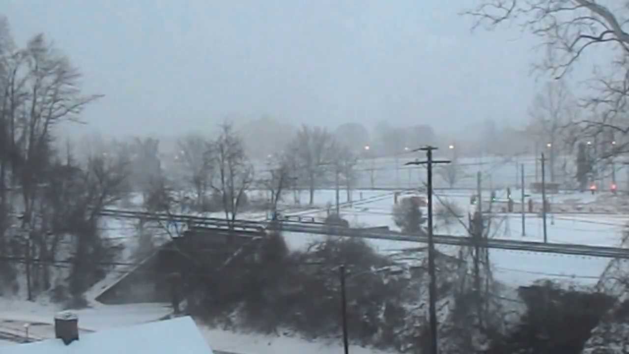 Snow Storm Coming Thru Charleston West Virginia YouTube