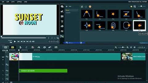 How to create  Animated Title, Customize Motion title and Path in Corel Video studio.