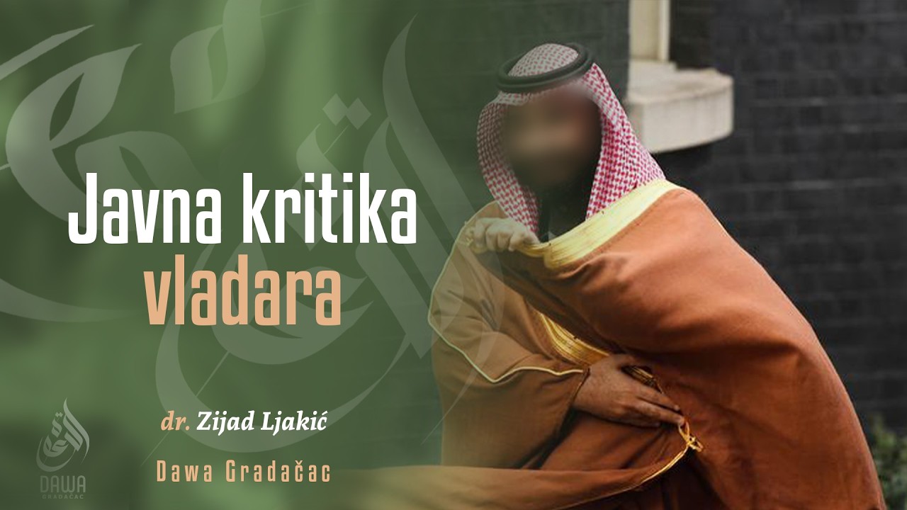 JAVNA KRITIKA VLADARA - dr. Zijad Ljakić