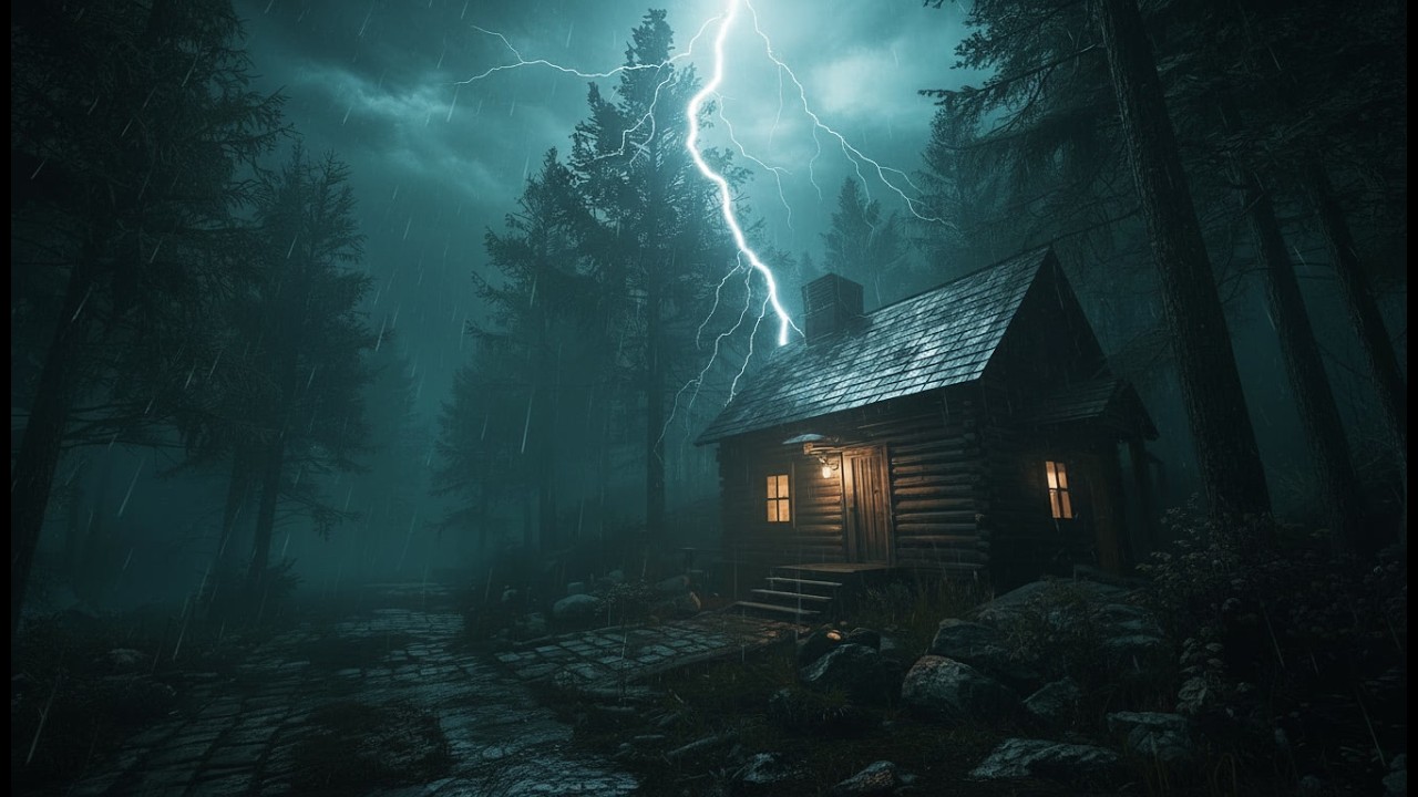 Best Rain at the Forest Cabin | Sleep Deeply with Rain Sounds - YouTube