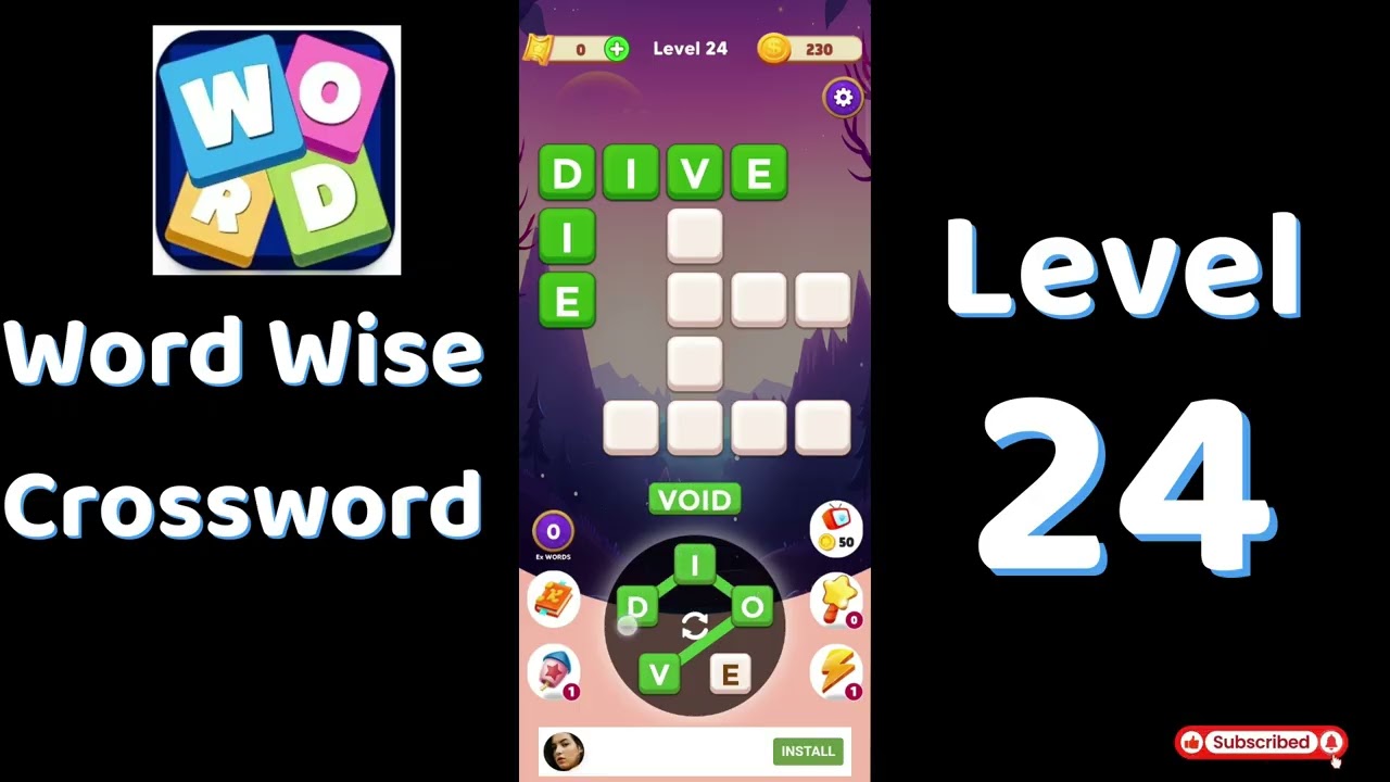 Word Wise Crossword Level 24 Answers 🧠🧩 | Relaxing Crossword Puzzle | SolutionGuruji