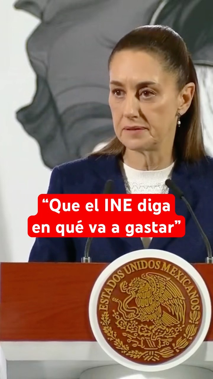 Sheinbaum exige transparencia al INE sobre presupuesto para elección judicial #shorts