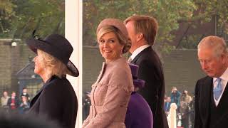 Willem-Alexander en Máxima op staatsbezoek bij Elizabeth