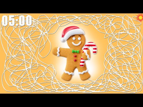 5 Minute Timer Bomb Christmas | Gingerbread Man Countdown
