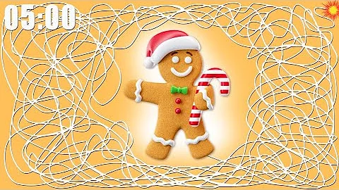 5 Minute Timer Bomb Christmas | Gingerbread Man Countdown