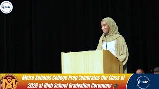Metro Schools College Prep Celebrates the Class of 2026 High School Graduation Ceremony 🎓.