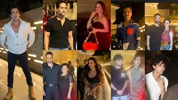 Zayed Khan birthday party Arslan Goni Sussanne Khan Esha Deol Hrithik Roshan sons & Family