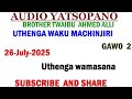 TWAIBU AHMED ALLI MSOKHANO WA KUMACHIJI 26 07 2025 GAWO 2 TWAIBU AHMED ALLI MSOKHANO WA KUMACHIJI 26 07 2025 GAWO 2