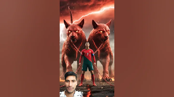 Messi, Neymar & Mbappé's Catvs Ronaldo's Cats#ronaldo#goat#messi#ronaldoai#aifunnyshorts