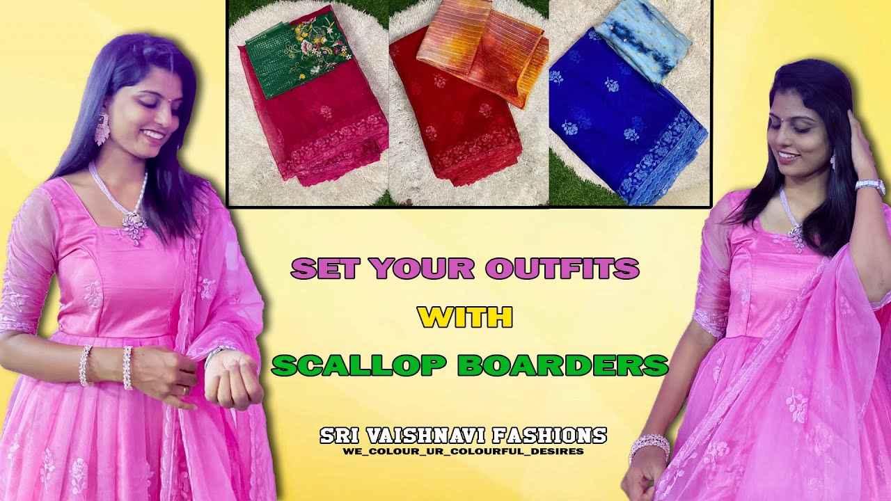 Set Your Outfits With Scallop Boarders #we_colour_ur_colourful_desires ... Set Your Outfits With Scallop Boarders #we_colour_ur_colourful_desires ...