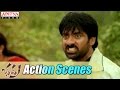 Bhadra movie action scenes  ravi teja prakash raj