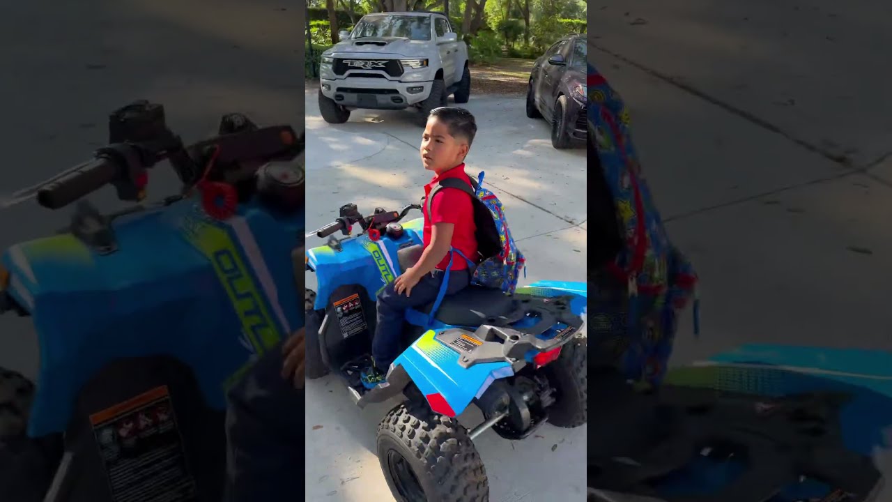 Mom And Dad Catch Son Trying To Go School On His Four Wheeler Shorts
