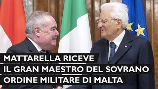 Mattarella Incontra Il Principe E Gran Maestro Fra John Timothy Dunlap