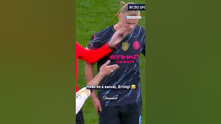 Haaland gets slapped in the face by referee! 😅