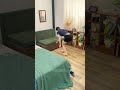 【狭い部屋必見】秒でゲストルーム変身！折りたたみソファベッドが神すぎる😱🛏️ #小户型 #ソファベッド