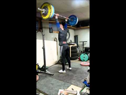 Max thruster, front squat and back squat
