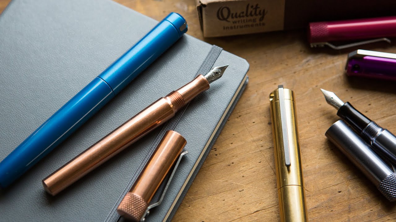Gourmet Pens: Review: @KarasKustoms Ink Fountain Pen - Black/Copper &  Gold/Brass