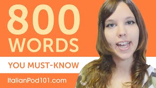 800 Words Every Italian Beginner Must Know