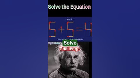 Pause this video and first solve by yourself this Equation. Did you solve #equation #solve #physics