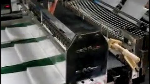 HSDF-1000 6 LINES Semi Automatic cold cutting Computer Control Bottom Sealing Bag Making Machine